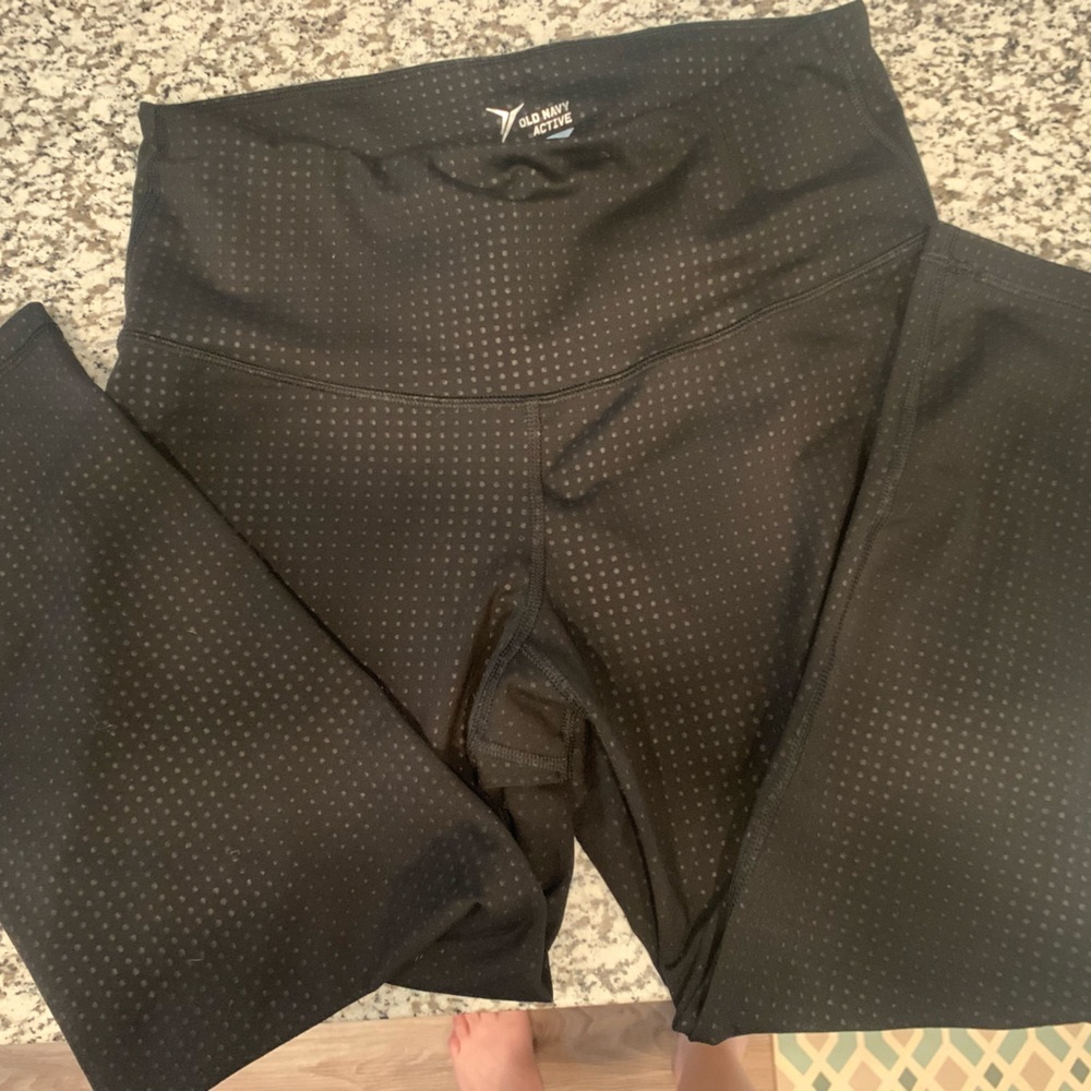 Polka dot print capri pant
